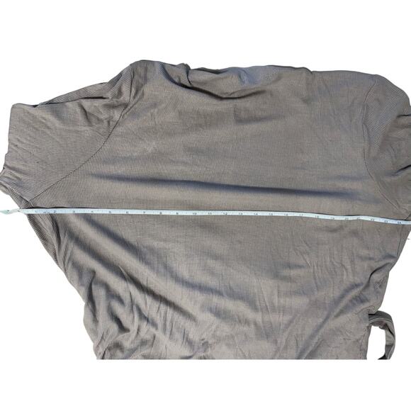 QVC Barefoot Dreams Ultra Soft Rib Wrap Dress NWT BEACH ROCK PLUS SIZE 1X - Picture 7 of 7